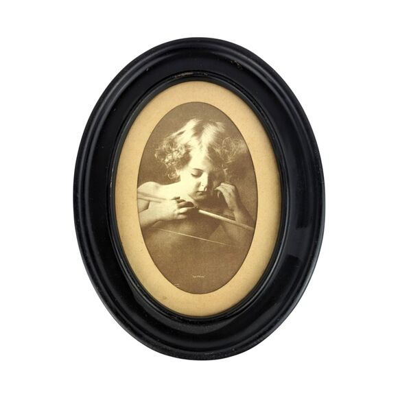 Vintage Cupid Asleep Framed Print: M.B. Parkinson Cherub Art - Picture 7 of 7